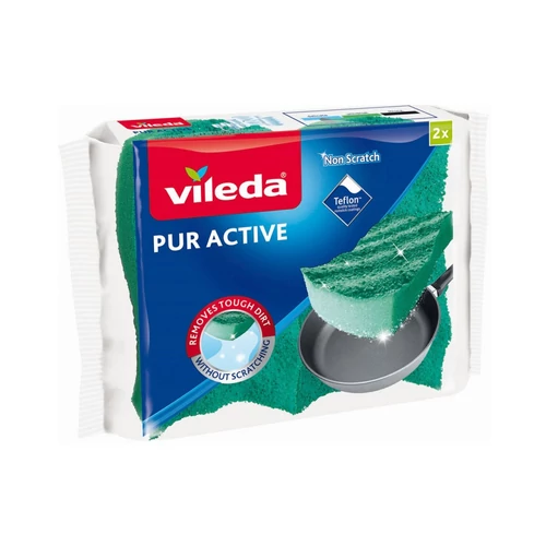 Mosogatószivacs, 2 db, VILEDA "Pur Active"