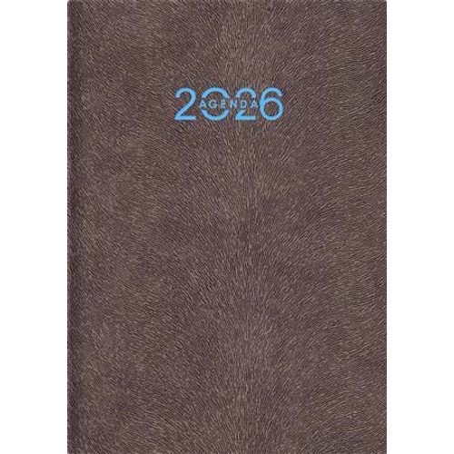 Naptár, tervező, A5, heti, DAYLINER "Animal", Grizzly-szürkésbarna