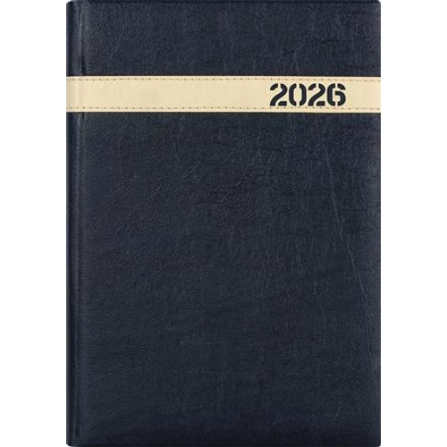 Naptár, tervező, A5, napi, DAYLINER, "The Boss", fekete