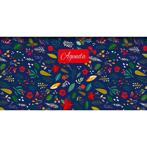 Zsebnaptár fehér lapokkal fekvő Colors Folk Dayliner 2023.