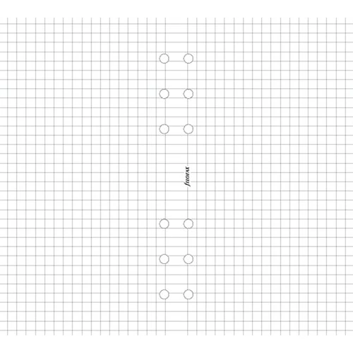 Kalendárium betét, jegyzetlap, A5, kockás, FILOFAX, fehér, 25lap/cs