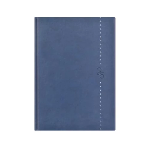 Naptár, tervező, A5, napi, TOPTIMER "Linea", kék