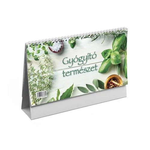 Naptár, asztali, álló, TOPTIMER, "Gyógyító természet"