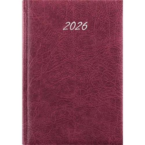 Naptár, tervező, B5, heti, DAYLINER, "Rebel", bordó