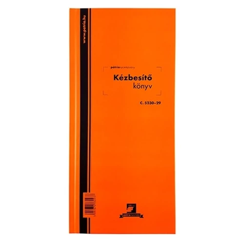 Kézbesítő könyv 100lap,os 130x297mm, C.5230-29