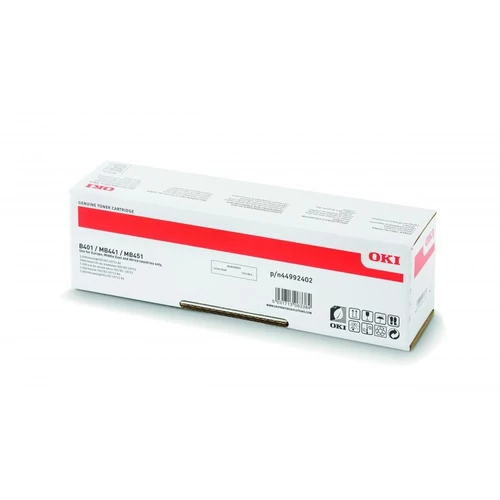 Oki B401/MB441/MB451 fekete toner 2,5K No. 44992402 (eredeti)