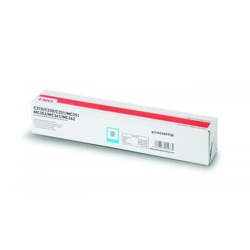 OKI C310/330/510/530 cyan toner 2K No. 44469706 (eredeti)