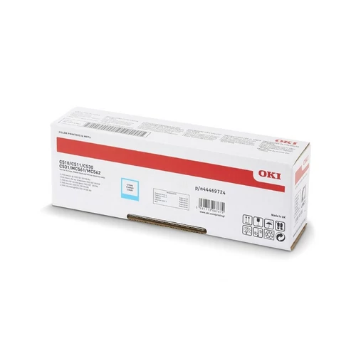 Oki C510/530/MC561 cyan toner 5K No. 44469724 (eredeti)
