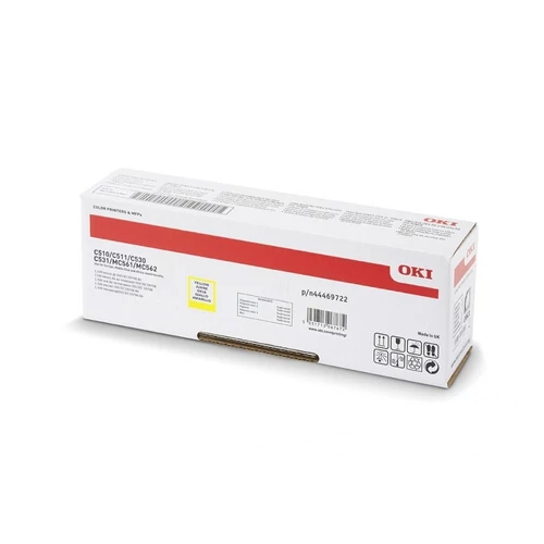 Oki C510/530/MC561 sárga toner 5K No. 44469722 (eredeti)