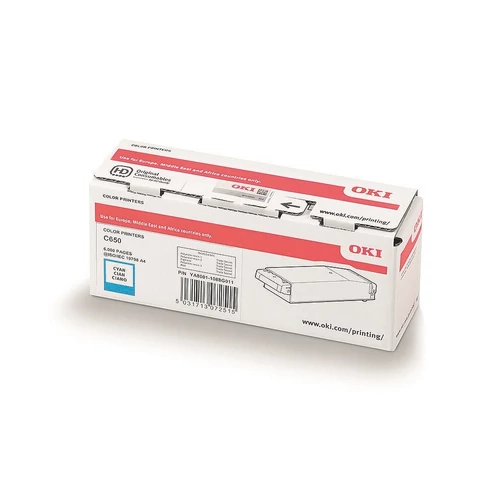 Oki C650 cyan toner 6K (eredeti)