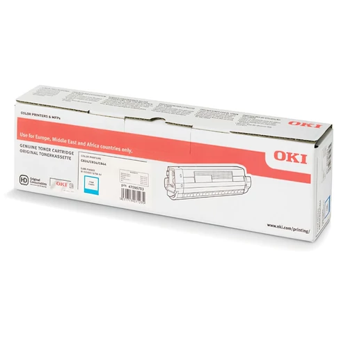 Oki C824/C834/C844 cyan toner 5K (eredeti)