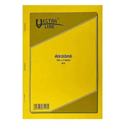 Önátírótömb A5, 50x2lap, franciakockás