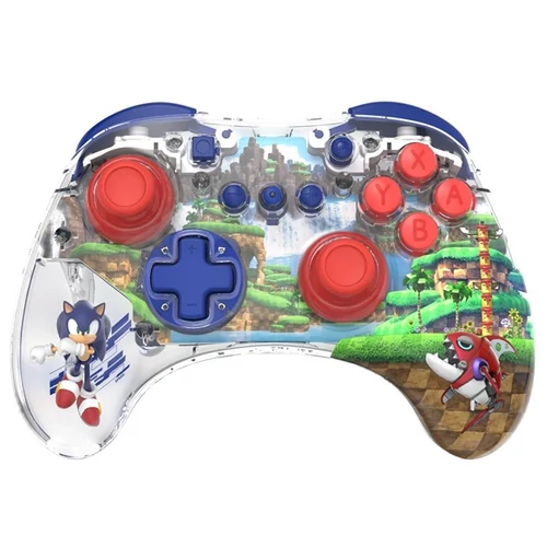 PDP 500-234-SON REALMz Nintendo Switch/Switch 2 vezeték nélküli LED Sonic: Green Hill Zone kontroller