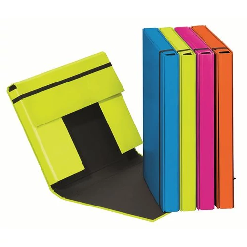 Füzetbox, A5, 40 mm, karton, PAGNA "Trend", vegyes színek