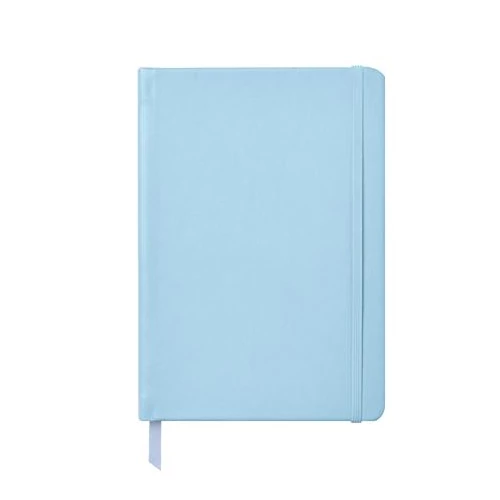 Jegyzetfüzet, A5, puhafedeles, PUKKA PAD "Sky Blue", vegyes minta