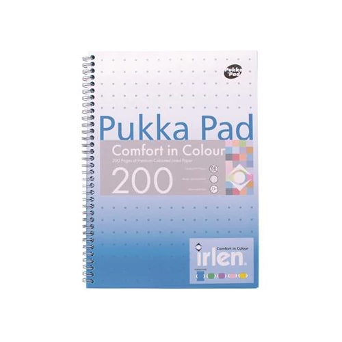 Spirálfüzet, A4, vonalas, 100 lap, PUKKA PAD "Irlen Jotta Turquoise"