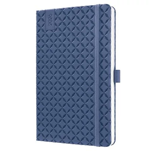 Naptár, A5, heti, 2026, kemény borító, SIGEL "Jolie", indigókék