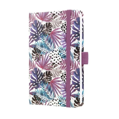 Naptár, A6, heti, 2026, kemény borító, SIGEL "Jolie", Violet Jungle Fever