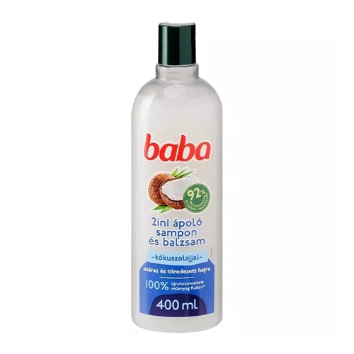 Sampon 400 ml., 2 in 1, kókuszolajjal, Baba