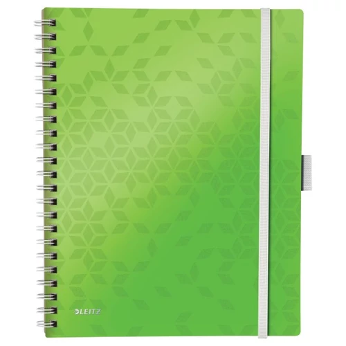 Leitz WOW Active spirálfüzet A4 kockás zöld