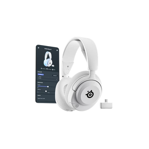 Steelseries Arctis Nova 5P Wireless Bluetooth Gaming fehér headset
