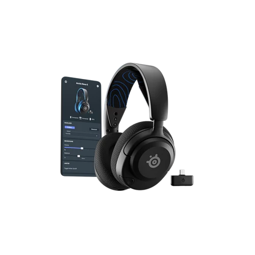 Steelseries Arctis Nova 5P Wireless Bluetooth Gaming fekete headset