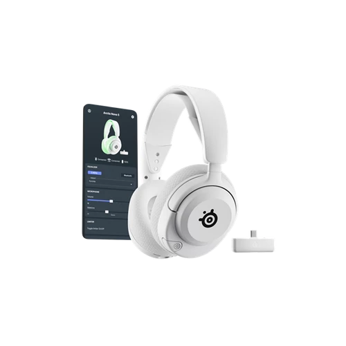 Steelseries Arctis Nova 5X Wireless Bluetooth Gaming fehér headset