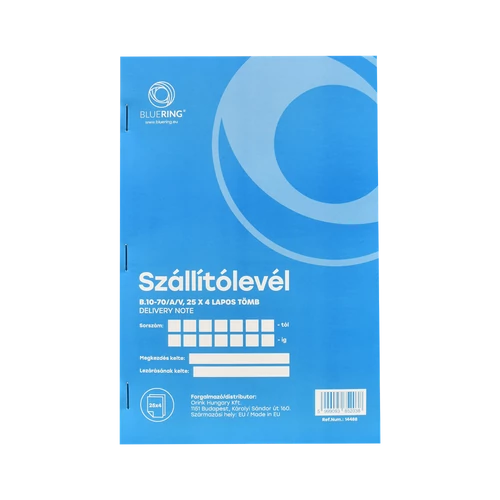 Szállítólevél A5, 25x4lapos B.10-70/A/V Bluering®