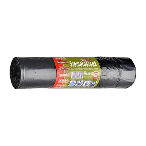 Mazzini húzófüles 130 l /75x100/35 mikr. 10 db/csomag háztartási szemeteszsák