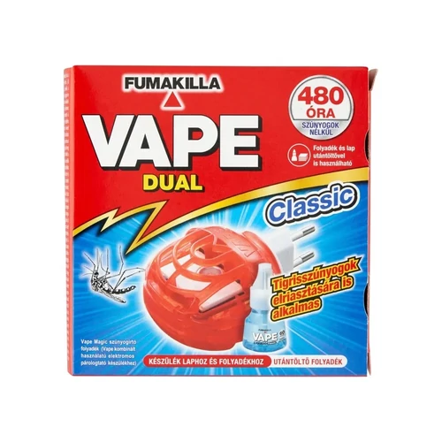 Szúnyogriasztó elektromos készülék lapkához és folyadékhoz+szúnyogirtó folyadék 60 éj Magic VAPE