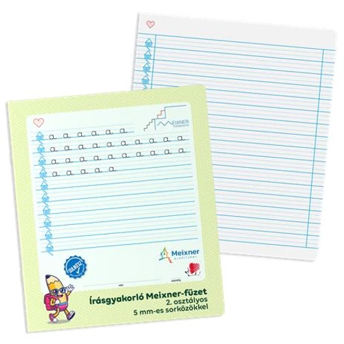 Füzet, tűzött, 280x240 mm, fekvő, 32 lap, 2. osztály, ICO "Süni Meixner"