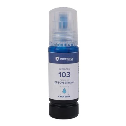 T00S24A Tinta EcoTank L3110, L3150, L1110 nyomtatókhoz, VICTORIA TECHNOLOGY 103, cián, 65 ml
