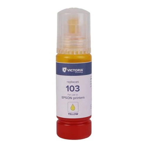 T00S44A Tinta EcoTank L3110, L3150, L1110 nyomtatókhoz, VICTORIA TECHNOLOGY 103, sárga, 65 ml