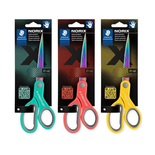 Olló, általános, 21 cm, STAEDTLER "Norix® 965", vegyes színek