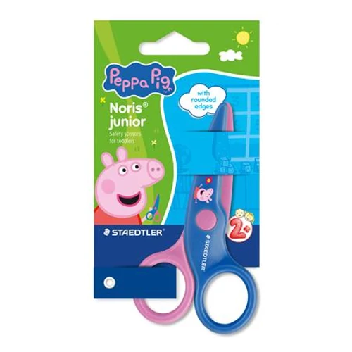 Olló, óvodai, 10 cm, STAEDTLER "Noris® Junior 965", Peppa malac
