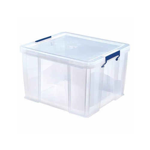 Műanyag tároló doboz, átlátszó, 48 liter, FELLOWES, "ProStore™"
