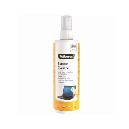 Tisztítófolyadék, képernyőhöz, pumpás, 250 ml, FELLOWES
