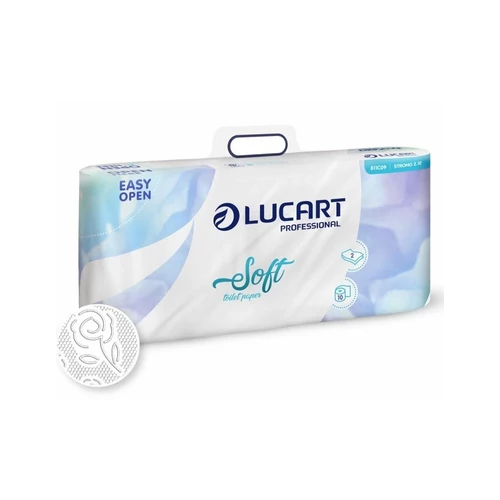 LUCART Strong 2.10 2 rétegű cellulóz 108 lap/tekercs 10 tekercs/csomag toalettpapír