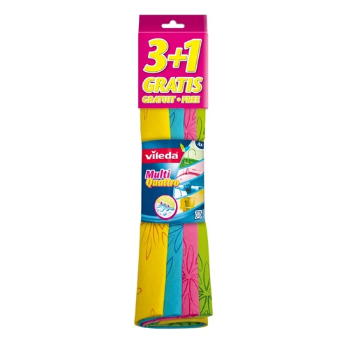 Vileda Multi Quattro törlőkendő 3+1db-os