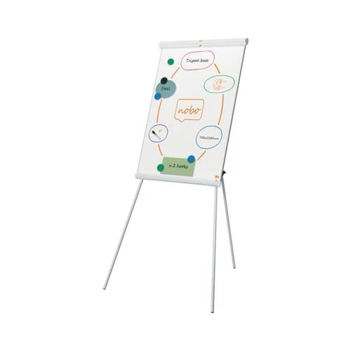 Flipchart tábla, mágneses felület, 70x100 cm, EcoLabel, NOBO "Premium Plus", fehér