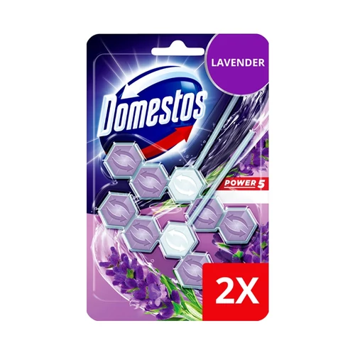 WC illatosító 2x55 g Power5 Domestos Lavender