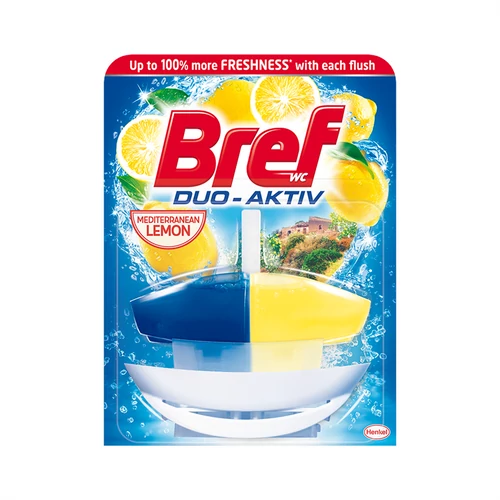 WC illatosító gél, 50 ml, BREF "Duo Aktiv", citrus