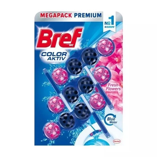 WC illatosító golyós 3 x 50 g. Bref Color Aktiv Fresh Flowers