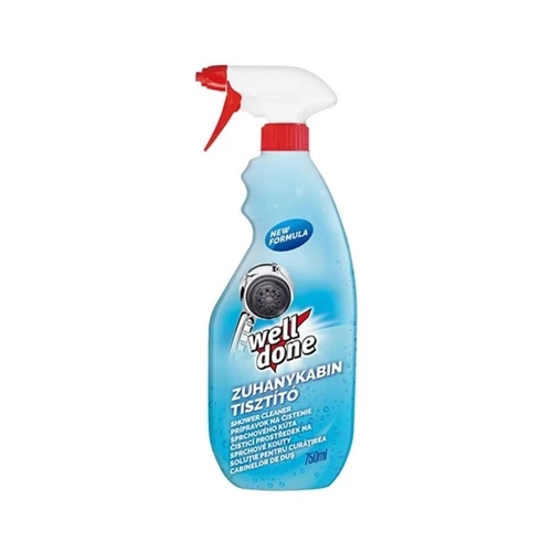 Zuhanykabin tisztító WELL DONE szórófejes 750ml