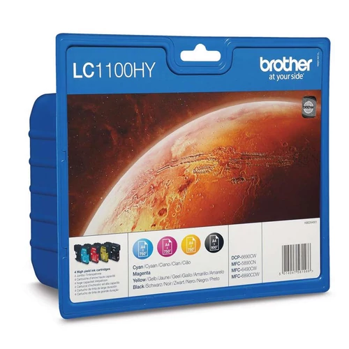 Brother LC1100HY nagykapacitású kit (Cyan, Magenta, Yellow, Black) (eredeti)