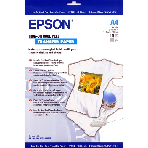 Epson A/4 Vasalható Papír 10Lap 124g