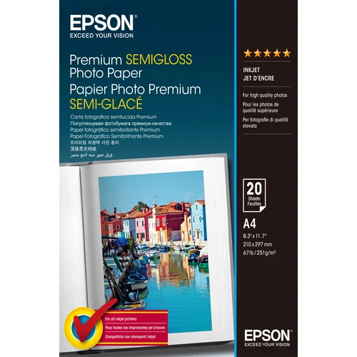 Epson A/4 Félfényes Fotópapír 20Lap 251g