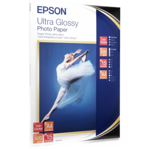 Epson A/4 Ultra Fényes Fotópapír 15Lap 300g