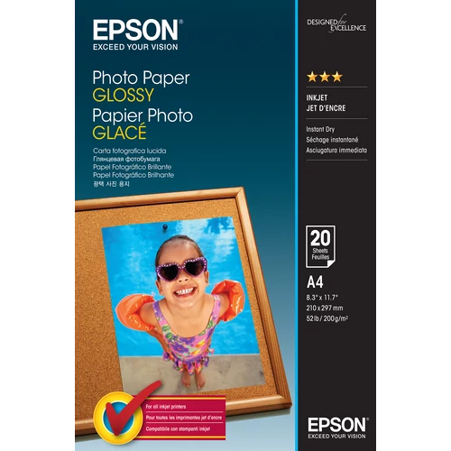 Epson A/4 Fényes Fotópapír 20Lap 200g