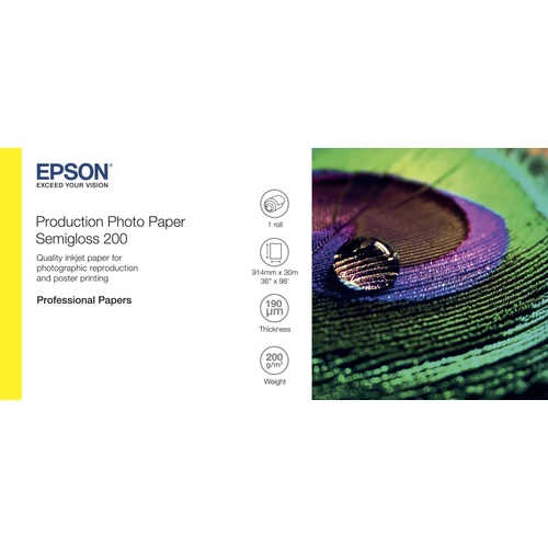 Epson 36x30m Félfényes Fotópapír 200g